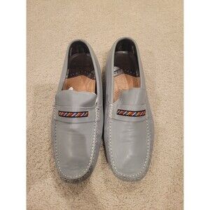 Robert Graham Hart II RGS5100II Men Leather Driving Loafers Shoes Size 11.5 blue